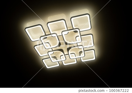 Led lamps built into the ceiling glowing in the dark Led lamps built into the ceiling glowing in the dark 100367222