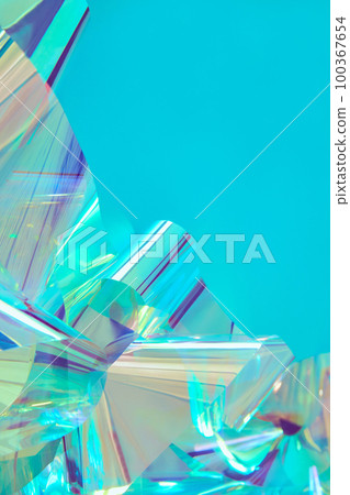 Abstract neon holographic metallic foil background in 80s, 90s style Abstract neon holographic metallic foil background in 80s, 90s style 100367654