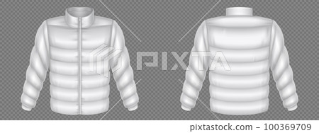 Puffer jacket, padded winter coat template Puffer jacket, padded winter coat template 100369709