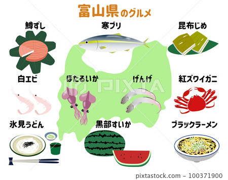 Toyama prefecture's food, specialties, specialties Toyama prefecture's food, specialties, specialties 100371900