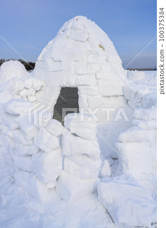 Built for igloo competition, it is traditional shelter of northern peoples from the cold Built for igloo competition, it is traditional shelter of northern peoples from the cold 100375384