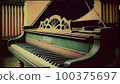 Image of an old piano AI-generated image 100375697