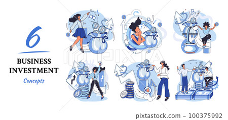 Business investment metaphor. Investment capital profit and income multiplying. Buying shares and funds, modern economy Business investment metaphor. Investment capital profit and income multiplying. Buying shares and funds, modern economy 100375992