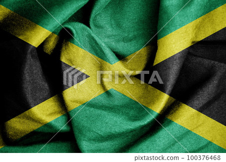 Flag texture on the silk background 100376468