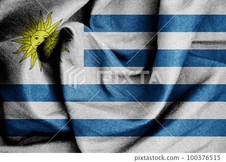 Flag texture on the silk background Flag texture on the silk background 100376515