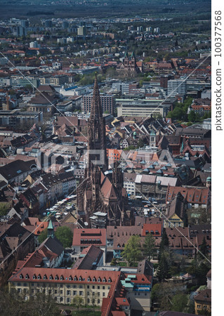 Freiburg Minster, old church in Freiburg im Breisgau, Germany Freiburg Minster, old church in Freiburg im Breisgau, Germany 100377568