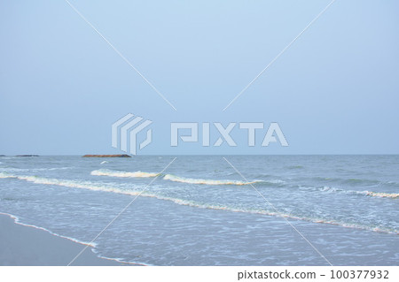 sea wave flowing to beach from chao Sam Ran beach travel location in Thailand sea wave flowing to beach from chao Sam Ran beach travel location in Thailand 100377932