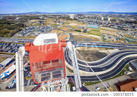 從刈谷公路綠洲摩天輪眺望刈谷市的風景 100378035