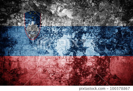 Old texture background with flag Old texture background with flag 100378867