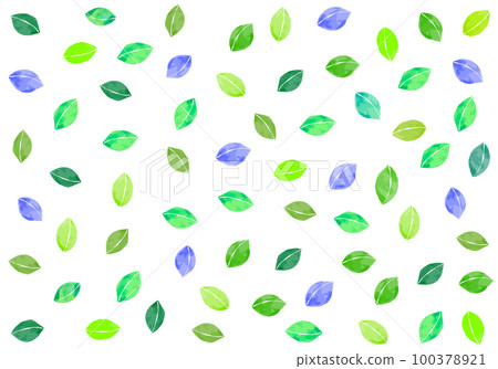 Watercolor leaf cute flyer pattern background illustration Watercolor leaf cute flyer pattern background illustration 100378921