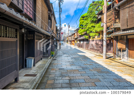 The streets of Kyoto Gion 100379849