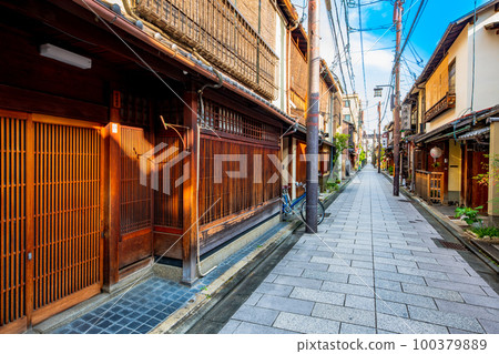 The streets of Kyoto Gion The streets of Kyoto Gion 100379889
