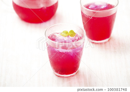 紫蘇汁 紫蘇汁 手工果汁 保健飲品 保健飲品 形像素材 100381748