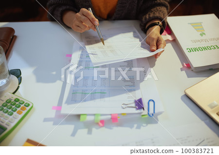 tax time. accountant woman working with documents tax time. accountant woman working with documents 100383721