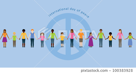 children of different skin color hold each other's hands on international day of peace children of different skin color hold each other's hands on international day of peace 100383928