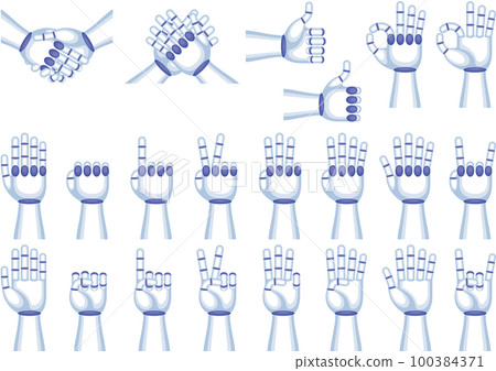 一套機器人手手勢 100384371
