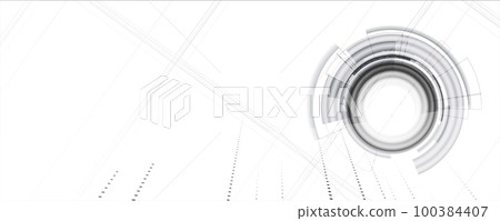 Quantum processing. Deep learning artificial intelligence. Future new technology  for business or science presentation 100384407