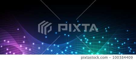 Quantum processing. Deep learning artificial intelligence. Future new technology for business or science presentation Quantum processing. Deep learning artificial intelligence. Future new technology for business or science presentation 100384409