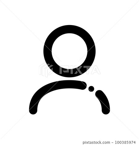 現代人圖標。用戶或頭像。向量。 現代人圖標。用戶或頭像。向量。 100385974