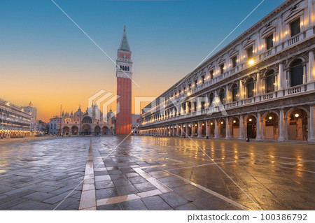 St. Mark's Square in Venice, Italy 100386792