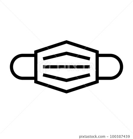 face mask icon. Antivirus. vector. 100387439