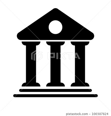 寺廟剪影圖標。宗教機構。向量。 寺廟剪影圖標。宗教機構。向量。 100387824