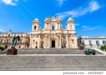 The Noto Cathedral in Sicily, Italy 100388887