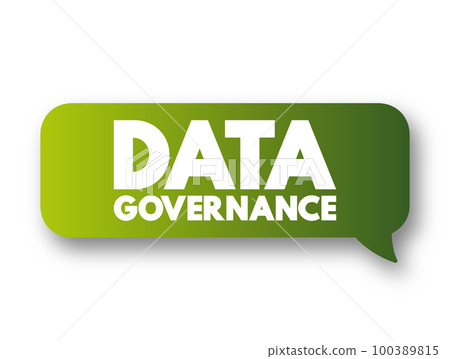 Data governance - collection of processes,... - Stock Illustration ...