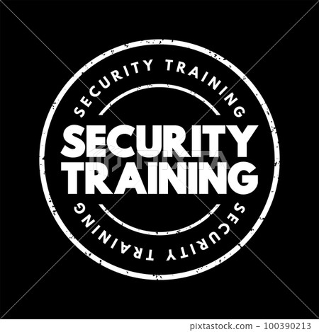 Security Training text stamp, concept background Security Training text stamp, concept background 100390213