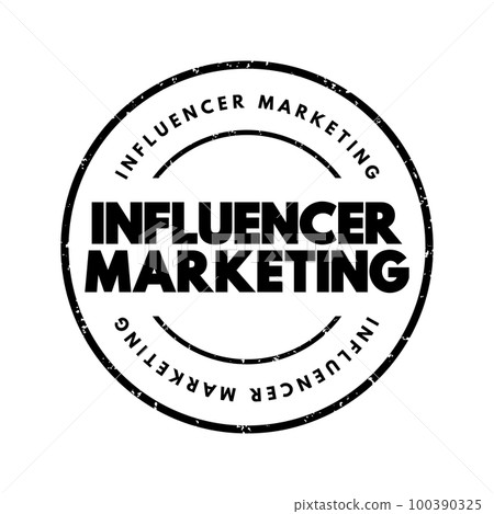 Influencer marketing - form of social media marketing involving endorsements and product placement from influencers, people and organizations, text concept stamp Influencer marketing - form of social media marketing involving endorsements and product placement from influencers, people and organizations, text concept stamp 100390325