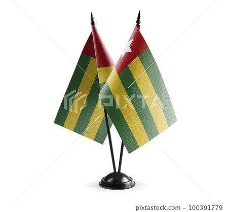 Small national flags of the Togo on a white background Small national flags of the Togo on a white background 100391779