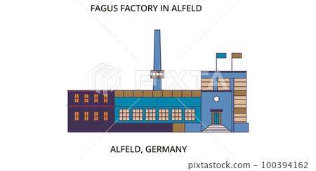Germany, Alfeld tourism landmarks, vector city travel illustration Germany, Alfeld tourism landmarks, vector city travel illustration 100394162