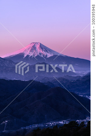 (Yamanashi Prefecture) Observation of Mt. Mt. Mt. Mt. (Yamanashi Prefecture) Observation of Mt. Mt. Mt. Mt. 100395948