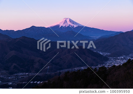 (Yamanashi Prefecture) Observation of Mt. Mt. Mt. Mt. (Yamanashi Prefecture) Observation of Mt. Mt. Mt. Mt. 100395950