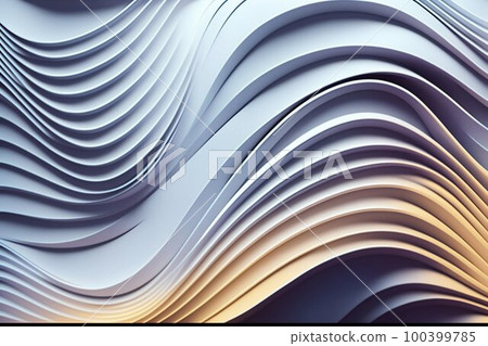 Abstract smooth wave lines background. Generative AI 100399785