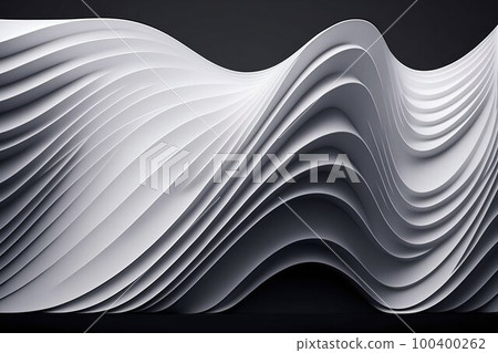 Abstract smooth wave lines background. Generative AI Abstract smooth wave lines background. Generative AI 100400262