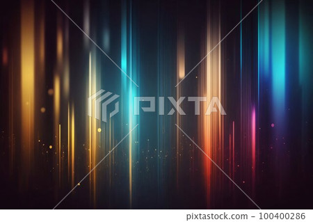 Abstract background with line color motion blur lights. Generative AI 100400286
