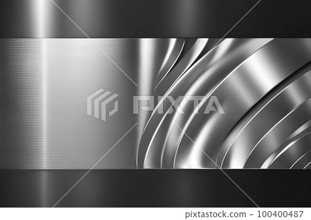 Metal silver aluminium background. Generative AI Metal silver aluminium background. Generative AI 100400487
