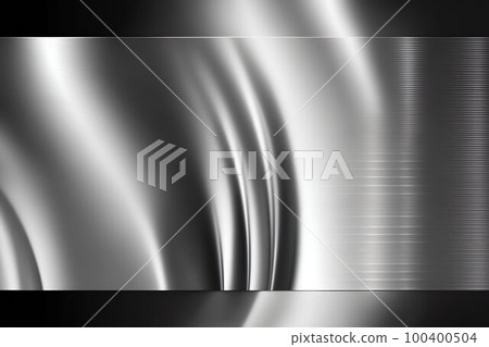 Metal silver aluminium background. Generative AI Metal silver aluminium background. Generative AI 100400504