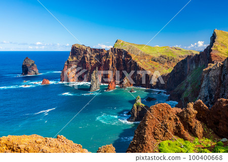 Landscape with Ponta de Sao Lourenco, Madeira Island, Portugal 100400668