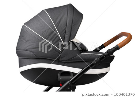 baby carriage isolated on a white background 100401370