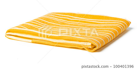 kitchen towel isolated on white background, close up kitchen towel isolated on white background, close up 100401396
