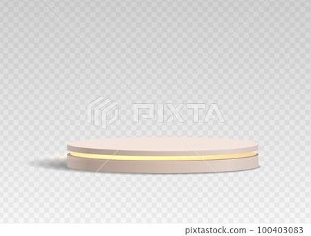 Abstract realistic cylinder pedestal podium vector illustration Abstract realistic cylinder pedestal podium vector illustration 100403083