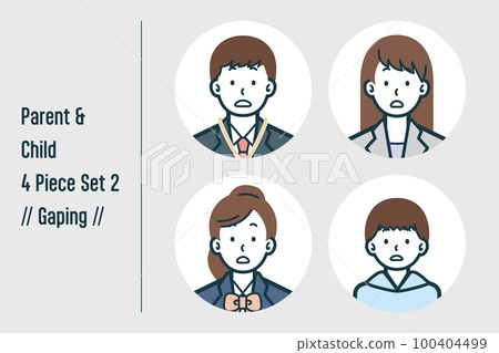 Parent and child 4-piece set no.2 100404499
