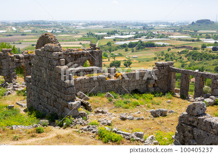 Remains of Roman Baths at Sillyon, Turkey 100405237