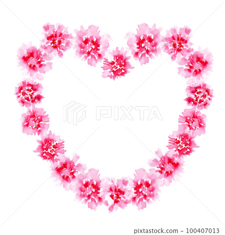 Watercolor. Carnation vector illustration with watercolor touch. mother's day flower illustration Watercolor. Carnation vector illustration with watercolor touch. mother's day flower illustration 100407013