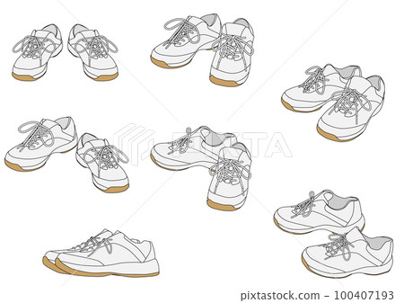 Shoes, sneakers, gym shoes Shoes, sneakers, gym shoes 100407193