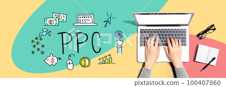 PPC with person using a laptop 100407860