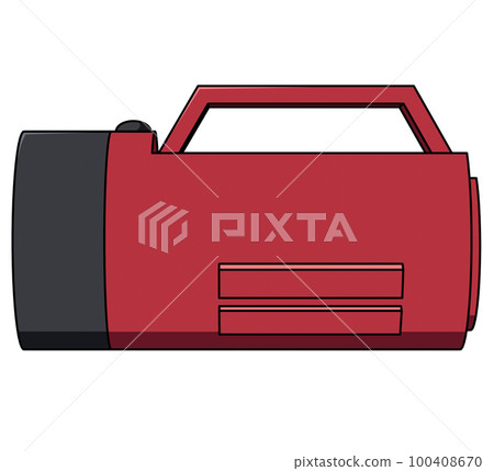 Illustration next to a flashlight 100408670