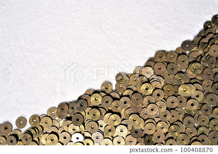 A lot of 5 yen coins A lot of 5 yen coins 100408870
